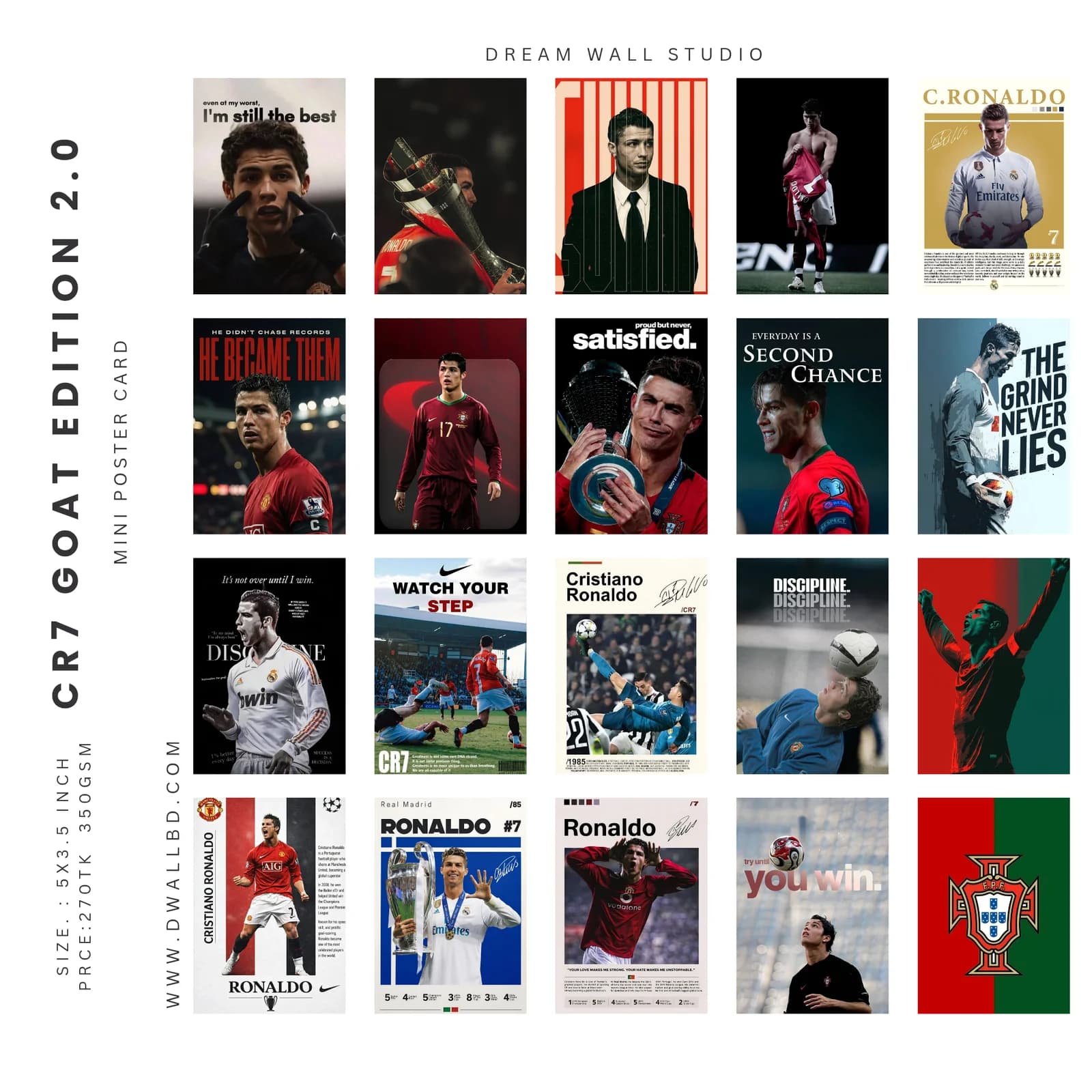 CR7 GOAT EDITION 2.0 MINI POSTER CARD SET
