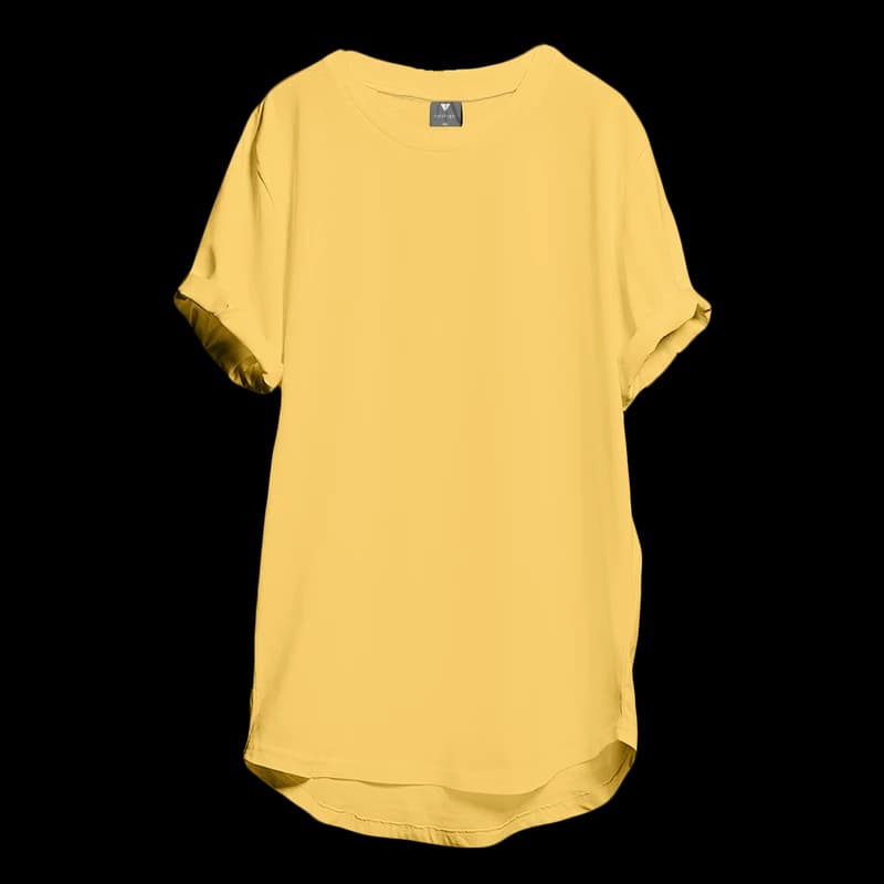 Women Yellow Solid T-shirt