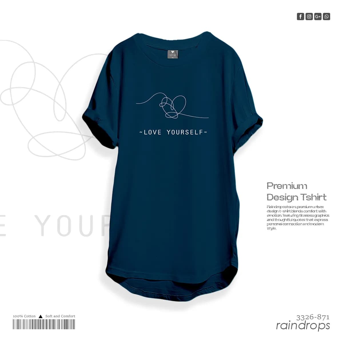 Women Design Tshirt Love yourself
